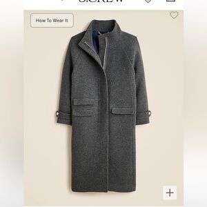ong Toscana coat in Italian stadium-cloth wool blend size 14 NWT
